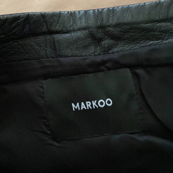 MARKOO, Black Leather Skirt - Picture 4 of 10